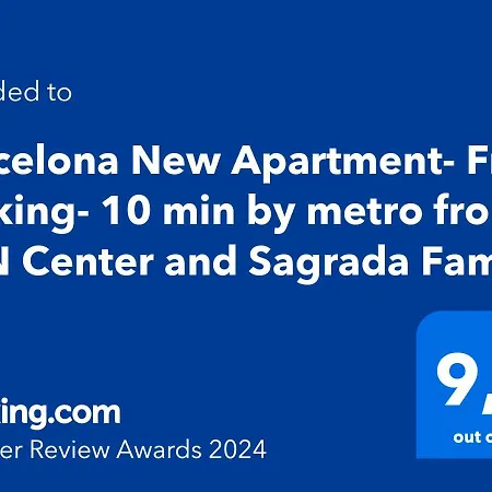 Chic Apartments- Free Parking - 10 Min From Bcn Centre By Metro *